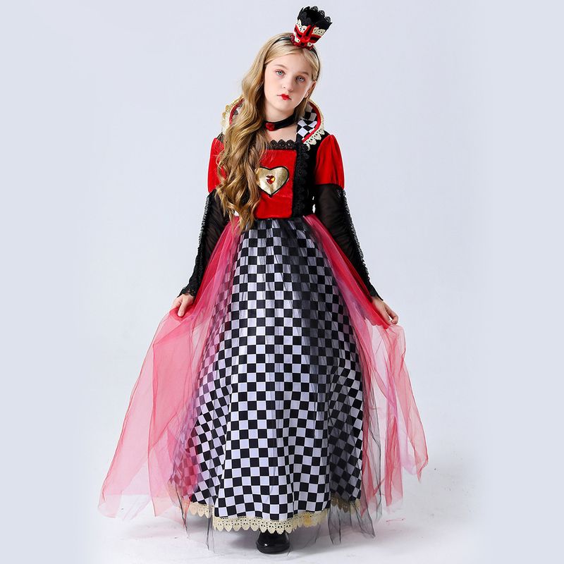 2022 Halloween cosplay vestito da principessa rossa festa dei bambini costume da spettacolo genitore-figlio regalo di lusso regina_voghion.com