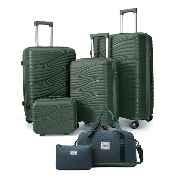 Prtljaga in potovalne torbe Šestdelna PP zadrga modna potovalna torbica za voziček niša visoke vrednosti priljubljeno univerzalno kolo za poslovna potovanja_voghion.com