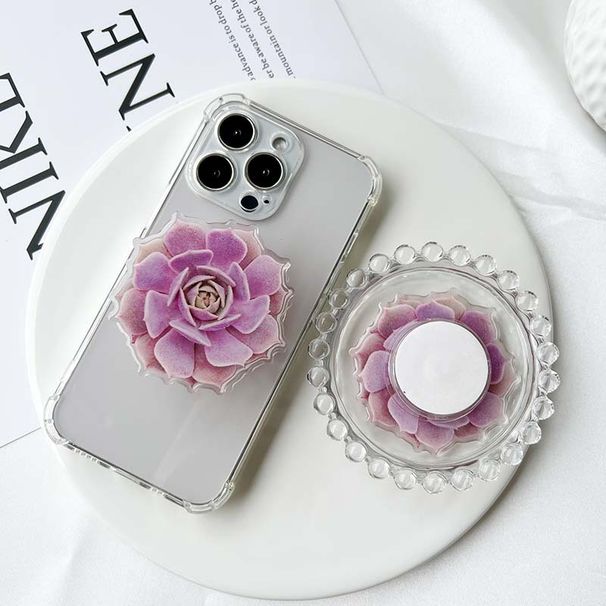 Airbag Succulent Plant Acrylic Drip Glue Lazy Desktop Folding Phone Buckle Bracket_voghion.com