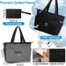 Foldable Lunch Bag With Handle – Lightweight & Compact Insulated Food Carrier For Work, School & Picnics (Black)_voghion.com