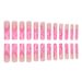 24pcs Extra Long Glitter Pink Line Press-On Nails Set - Cute & Stylish False Nails For Girls, Easy To Apply, Reusable Fake Nails With Glossy Finish_voghion.com