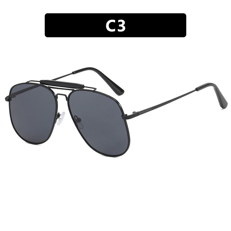 Europe et états-unis lunettes de soleil crapaud dames lunettes de soleil à grande monture en métal lunettes de soleil_voghion.com