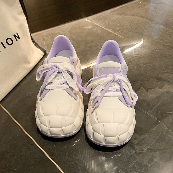 Unbeatable Quality Thick Soled Height Increasing Versatile White For Women In The Spring Of 2025, Niche Design Sense. Board With A Campus_voghion.com