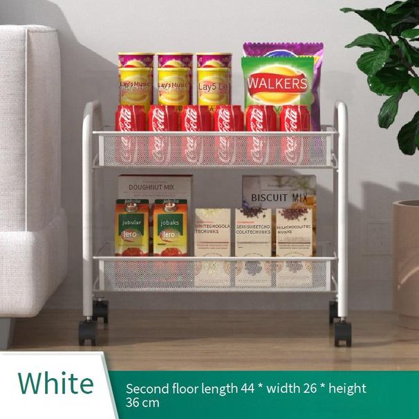 Carrello portaoggetti versatile da cucina con ruote - Organizzatore multilivello con ruote per frutta, verdura e articoli da dispensa_voghion.com