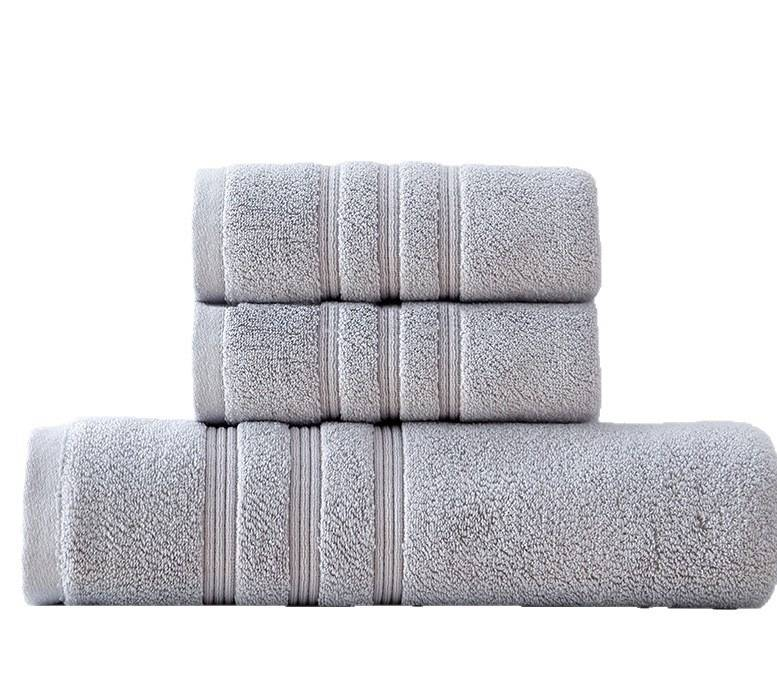 Towel Pure Cotton, Cotton Class A, Water-absorbing And Non-hair-shedding Towel Set, Bath Towel Three-piece Towel Set_voghion.com