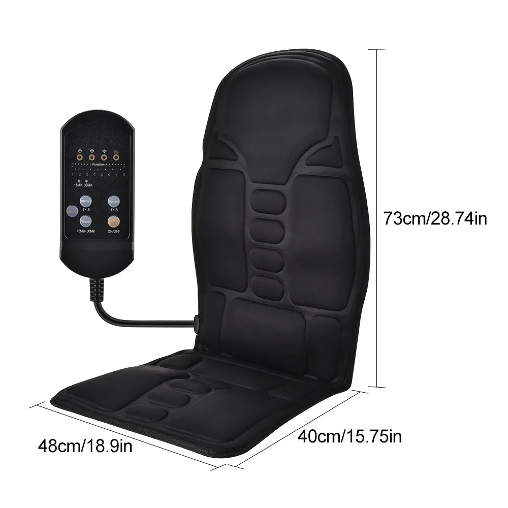 Massager-Stullpad Elektresch Heizung Vibréierend Zervikal Hals Réck Kierperkëssen Massage fir Auto Heem Lendegéigend Matratz Schmerzliichterung_voghion.com