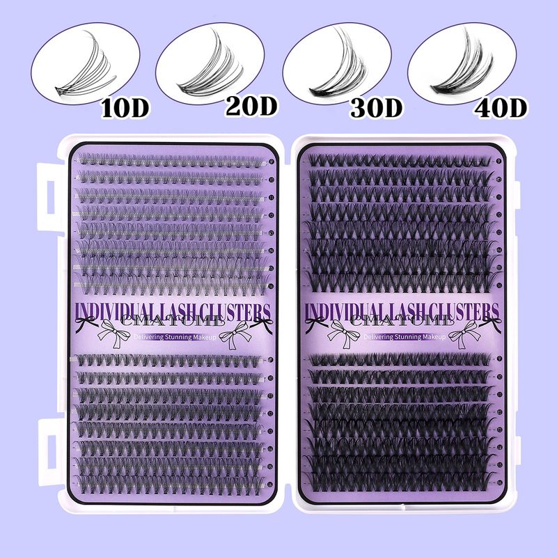 Best - Selling 640 - Cluster Segmented False Eyelash Book, 9 - 16mm Mixed Length, D - Curl, Natural And Suitable For Daily Use_voghion.com