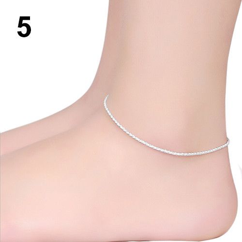 Cavigliera unica in argento per donna con campanellino a forma di cuore, gioiello per piedi a forma di stella a cinque punte resistente allo sbiadimento_voghion.com