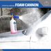 Heavy Duty Foam Cannon | High Pressure Washer Accessory With Stainless Steel QC Plug & Adjustable Features_voghion.com