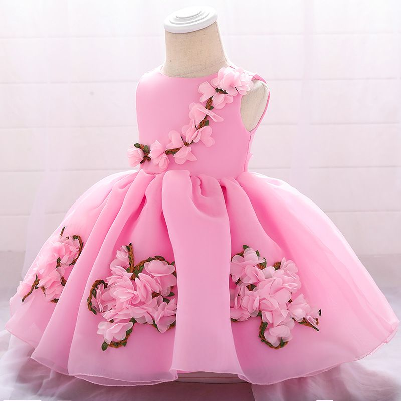 Beebiriided Lasteprintsessi kleit Pompadouri kleit Beebi kleit Tüdrukutele esinemiskleit lapsekleit_voghion.com