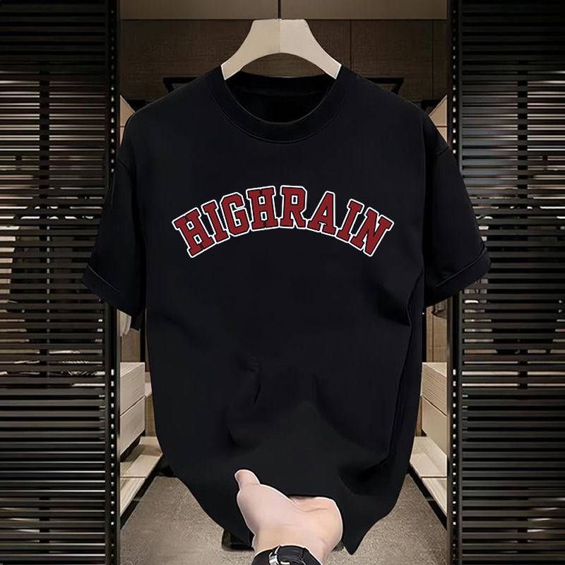  2025 summer loose men and women pullover 100% cotton short sleeve T-shirt_voghion.com