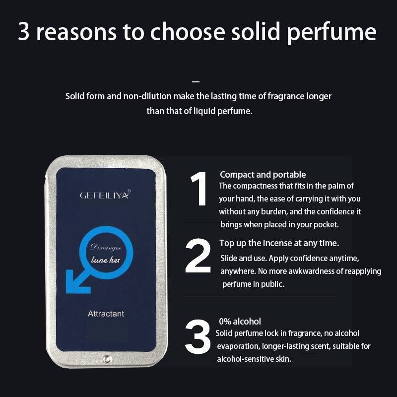 Pheromone Solid Balm, Suitable For Both Men And Women, Light And Long-lasting Odor, Easy To Carry, 10g_voghion.com