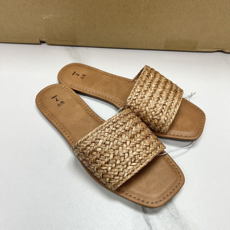 Damenschuhe Stylische Flache Slipper Bequeme Strandsandalen_voghion.com