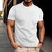 T-shirt à manches courtes pour homme, respirant et moulant, tendance été 2025._voghion.com