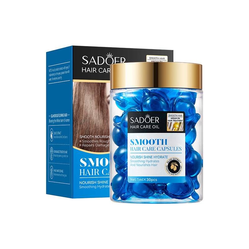 SADOER Argan Oil Hair Care Capsules - Nourish & Smooth, 30pcs/ Bottle_voghion.com