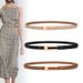 Korean Small Women's Black Simple Versatile Trouser Belt Decoration With Skirt, Suit, Jeans, Belt, And Thin Style_voghion.com