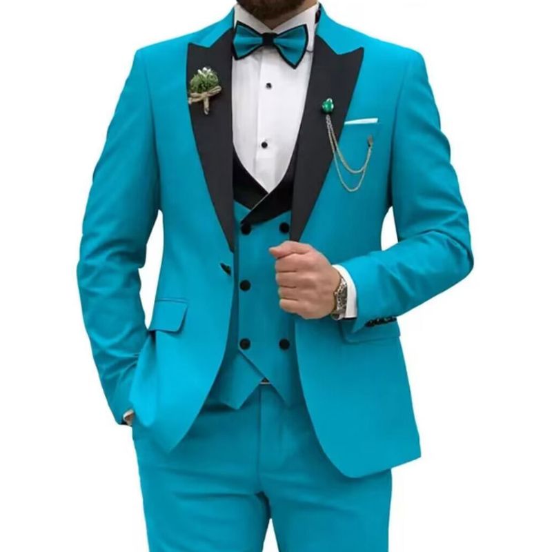 3 pezzi da uomo per lo sposo e il testimone, banchetto di nozze, abito oversize da uomo_voghion.com