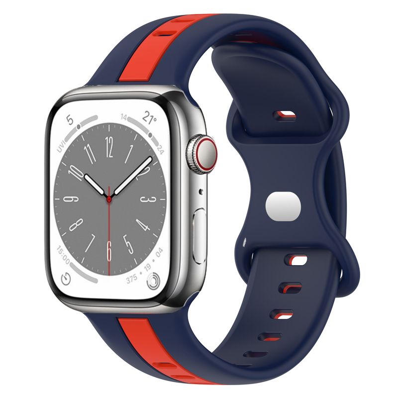 Kolorowy pasek silikonowy do zegarka Apple Ultra 49mm 8 7 45mm 41mm opaska sportowa do zegarka iwatch 6 5 4 3 SE 44mm 42mm 40mm pasek_voghion.com