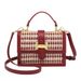 2024 New Popular Women's Fashion Thousand Bird Grid Wedding Small Square Versatile One Shoulder Crossbody Bag_voghion.com