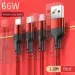 Werbegeschenk Custom Design Form 66w Multi-Ladekabel Handy USB 3 in 1 Ladekabel_voghion.com