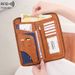 RFID Blocking Passport Wallet With Zipper - Multi-functional Travel Organizer For Credit Cards, IDs, Tickets - Lightweight & Durable PU Leather_voghion.com