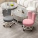 Living Room Simple Rotating Nordic Style Low With Wheels Backrest Shoe Changing Swivel Chair Bench Home Use Learning_voghion.com