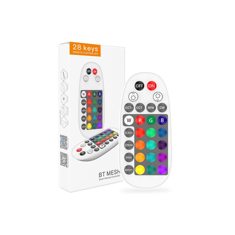 Ampoules intelligentes Bluetooth, réseau RVB, couleur, télécommande, gradation vocale, réglage de la couleur, tube LED intégré_voghion.com