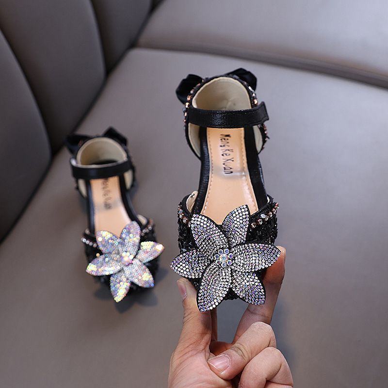 New Lady Baby Girls Girl Princess Diamond Single Shoe Shoes Dance Show Shoes_voghion.com