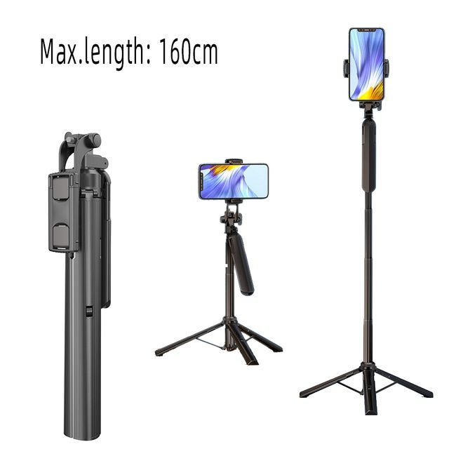 Selfie Stick with Stabilizer Handheld Gimbal Wireless Selfie Stick Tripod with Fill Light Phone Stand Holder for Tablet Mobile_voghion.com