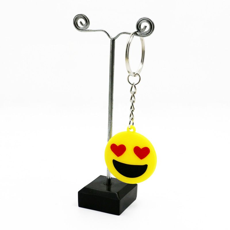 Expression nøkkelring Q søt uttrykk serien emoji uttrykk PVC nøkkelring bag anheng bil nøkkelring engros_voghion.com