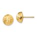 14k Madi K Polished & Diamond-Cut 9mm Button Post Earrings_voghion.com