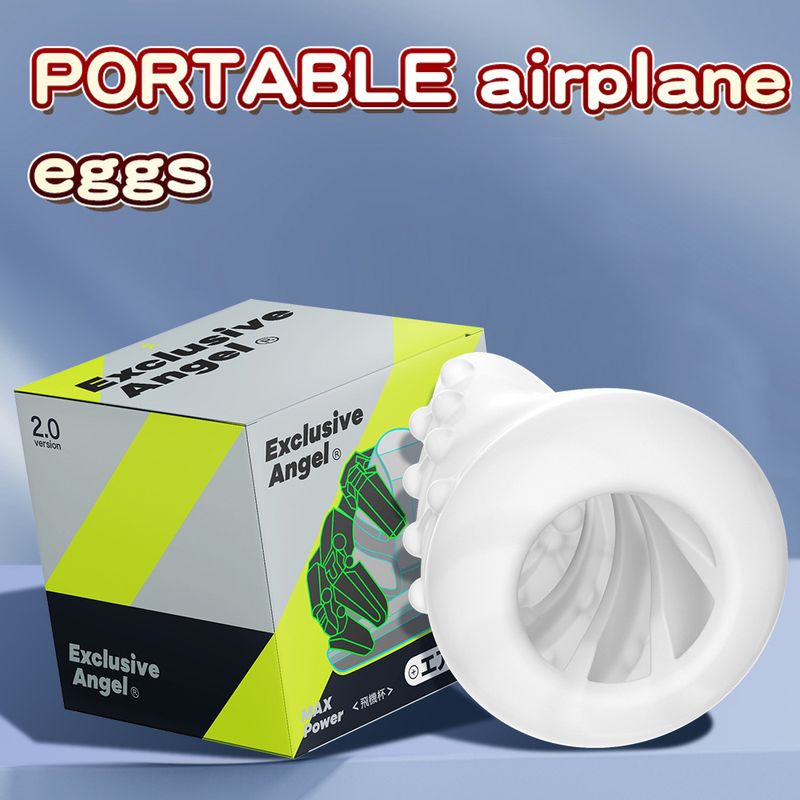 Masturbation Egg Flirt Male Portable Tintin Hat Airplane Egg Jelly Cup Difficult Masturbation Trainer_voghion.com