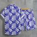 Abiti da uomo con camicia a maniche corte e floreali, abiti estivi a due pezzi_voghion.com