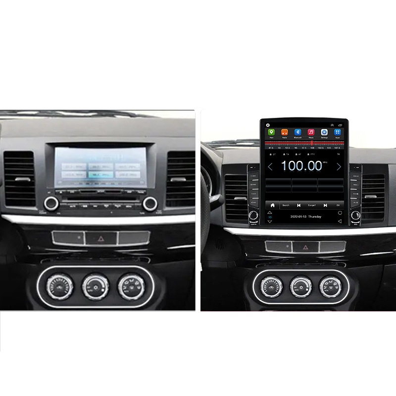 Suitable for Mitsubishi Lancer vertical screen car navigation system Wing God Android large screen smart WIFI Internet all in one machine_voghion.com