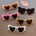 Fashion 2024 new fashion colors special heart uv400 boys girls outdoor cute protection kids sunglasses_voghion.com