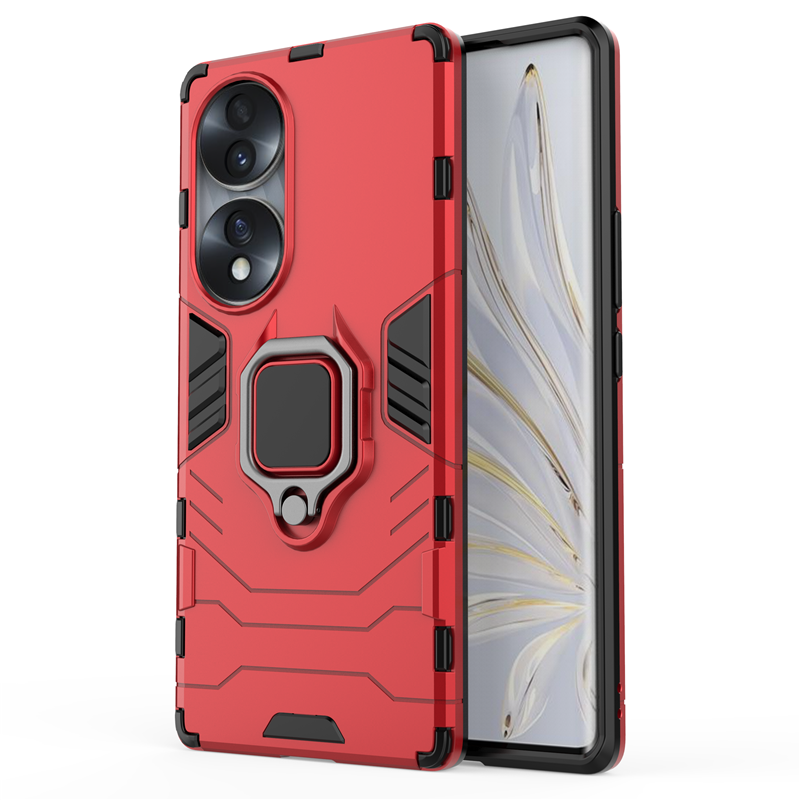 Stoßfestes Panzergehäuse für Honor 50 60 70 SE Pro Plus Hybrid Hard PC + Soft TPU Rotating Ring Stand Holder Cover Shell_voghion.com