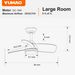 YUHAO 28 In. Integrated LED Kid's Room Matte Black Ceiling Fan With Light Kit And Remote Control_voghion.com