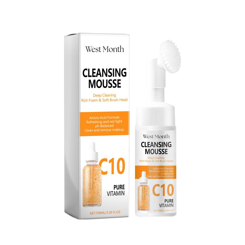 West&Month C10 Mousse Deep Cleansing Facial Refreshing, Fine and Moisturizing Cleanser_voghion.com