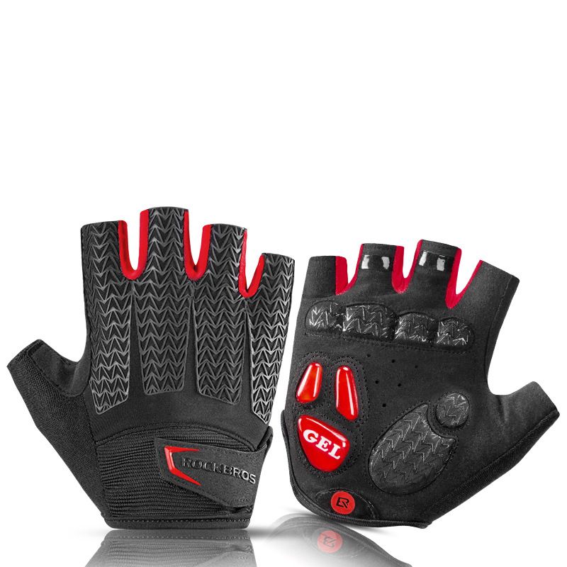 Rock Brothers Radfahren Halbfinger Fahrrad, Motorrad, Fahrradhandschuhe, Langfinger, männlich weiblich, Frühling und Herbst_voghion.com