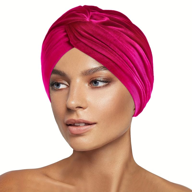 Pălărie nouă cu turban din catifea, pălărie pentru îngrijirea părului cu turban pentru femei cu păr lung, bonetă de dormit, pălărie cu răsucire încrucișată, vânzare directă din fabrică_voghion.com