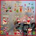 Home & Garden new static film cat cartoon Christmas hat Christmas window glass sticker glass sticker_voghion.com