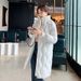 Winter New White Down Medium To Long, Korean Edition Loose Cotton Jacket For Women, Trendy_voghion.com