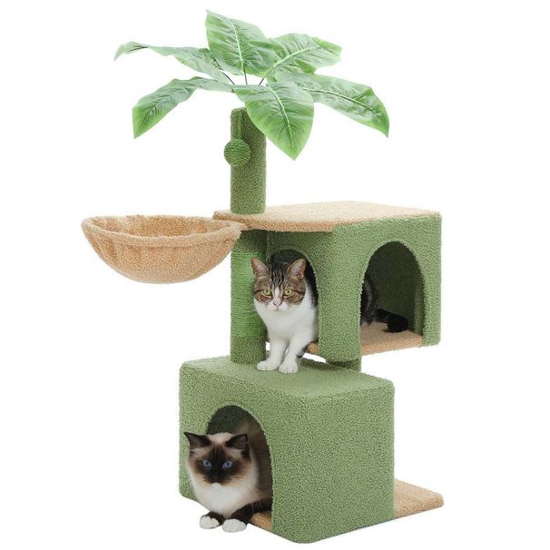 Cats Cactus Cat Tree With Cat Condos For Indoor_voghion.com