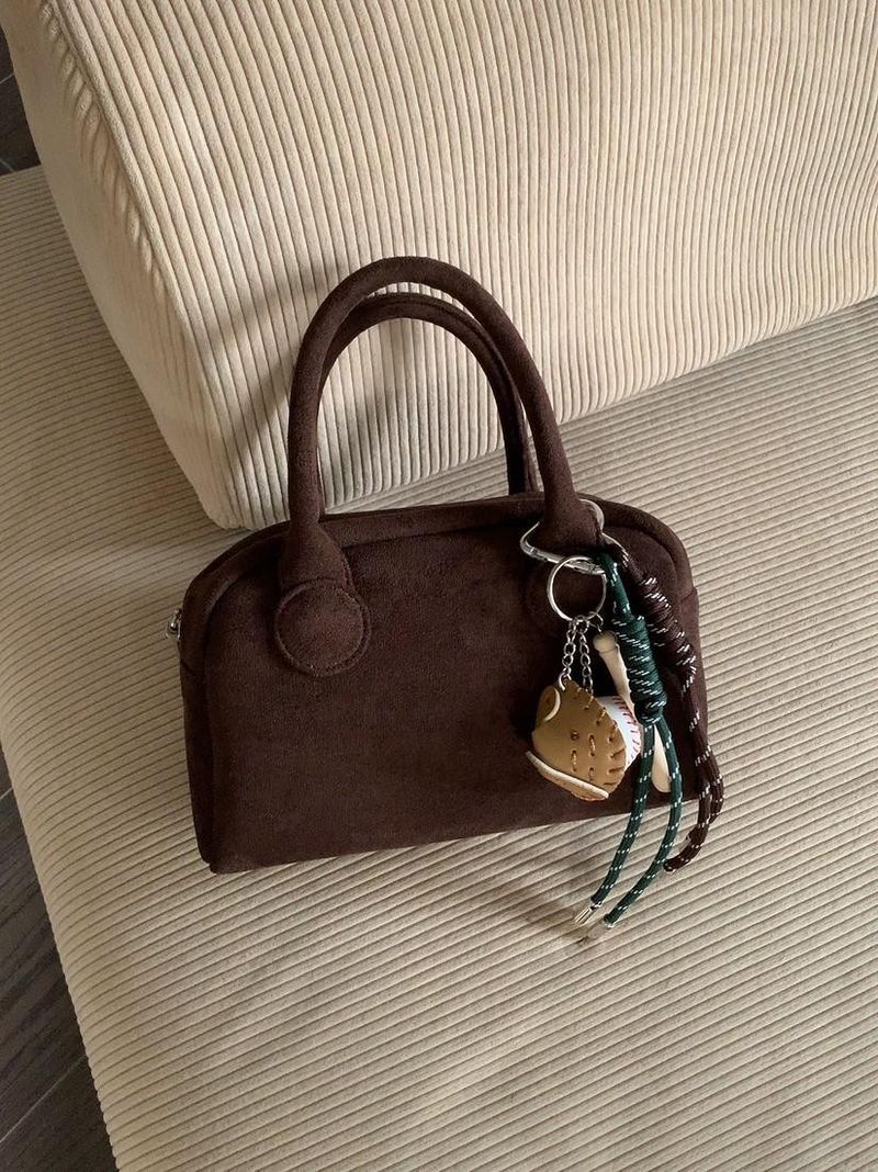 Sac à bandoulière multifonctionnel en daim, version coréenne, petit sac tendance_voghion.com