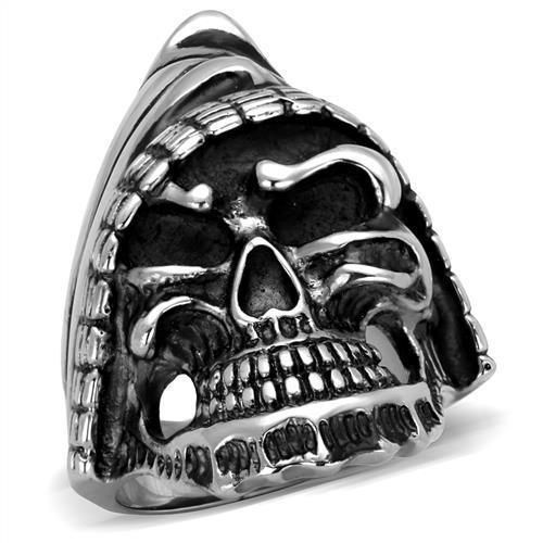 TK2056 - High polished (no plating) Stainless Steel Ring with No Stone_voghion.com