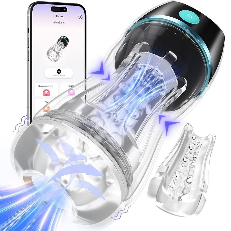 Explosive Aircraft Cup, Fully Automatic Men's Telescopic Clip, Sucking, Strong Shock, Interactive Masturbation Artifact, Trainer, Sex Products_voghion.com