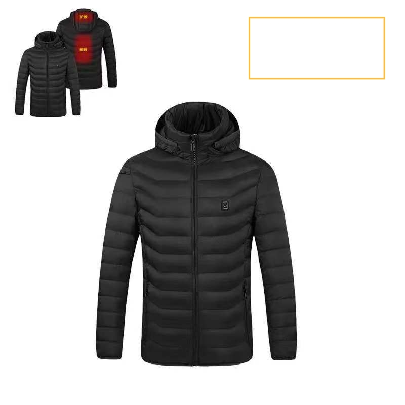 Herrenbekleidung intelligente Heizkleidung Winterheiz-Wärmejacke Heizweste konstante Temperatur elektrische Heizweste Heiz-Baumwollmantel_voghion.com
