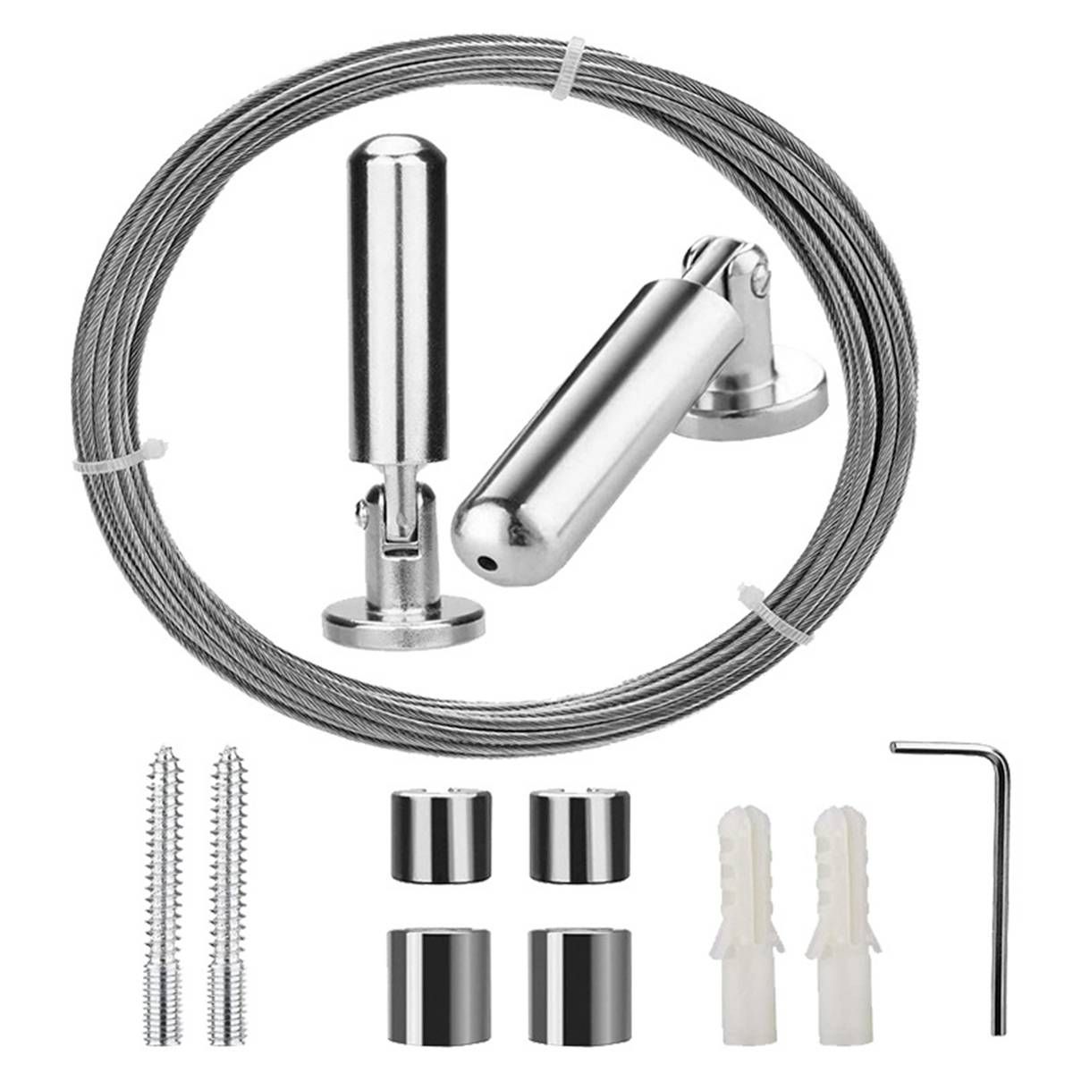 Hochleistungs-Drahtseil aus Edelstahl zum Aufhängen von Vorhängen, 5 m, für Badezimmer zu Hause_voghion.com