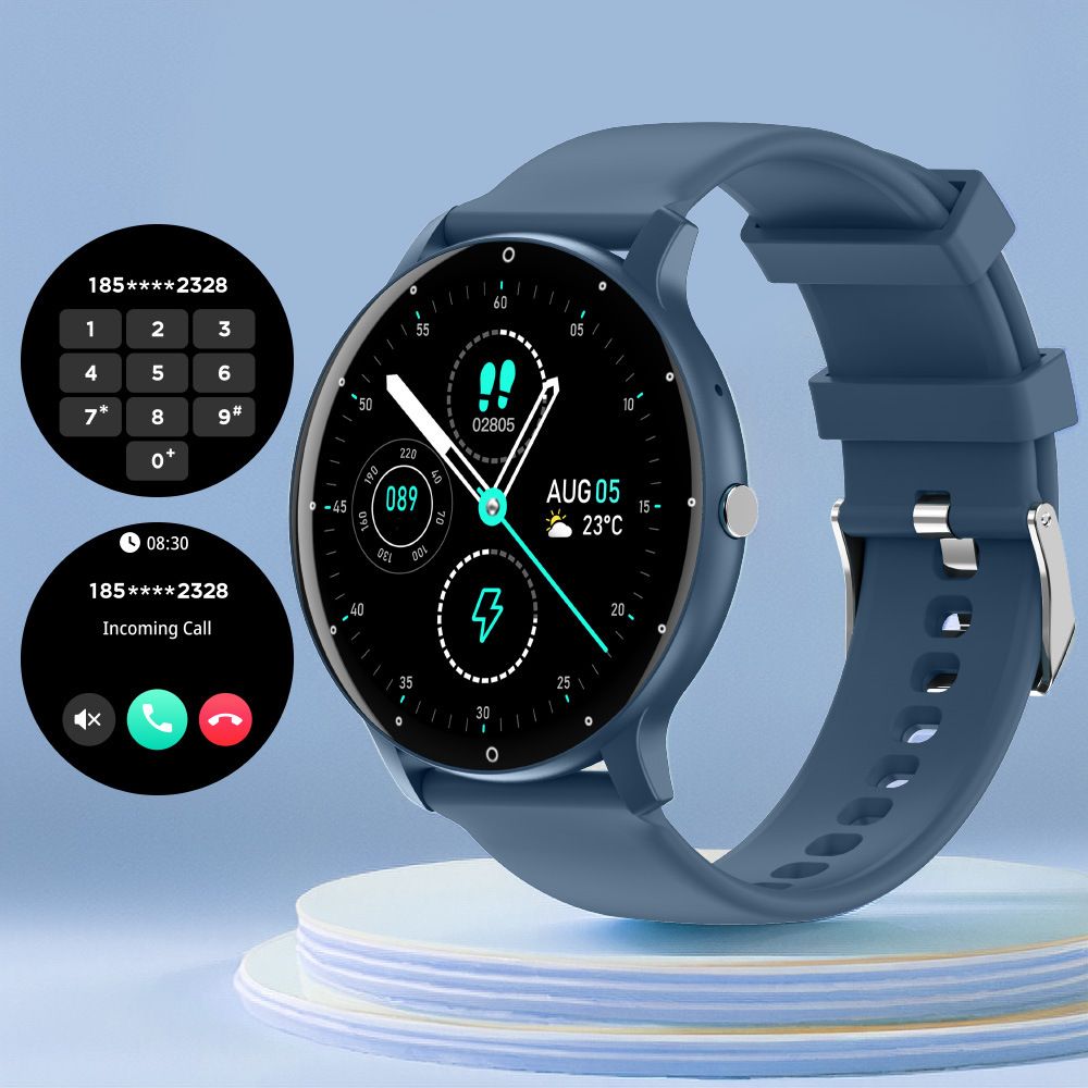 ZL02CPRO HD Touch Screen Heart Rate Sleep Health Monitoring Music Bluetooth Call Sports Watch_voghion.com