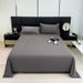 Ins Style Piece Dormitory Single Bed Skin-Friendly Cotton Home U Solid Color Simple Double Brushed Kang Sheet_voghion.com